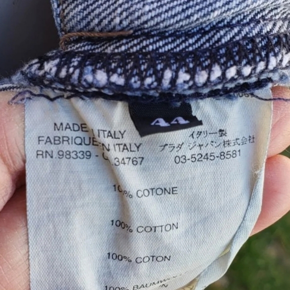 PRADA PENCIL‎ JEAN SKIRT - Picture 5 of 5